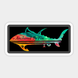 Anchored by Fin Tuna Sticker